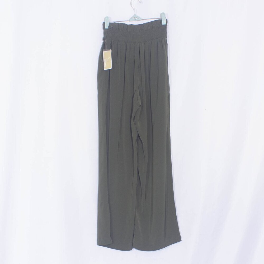 NWT MICHAEL MICHAEL KORS Paper Bag Wide Leg Pants Size M - Picture 2 of 8